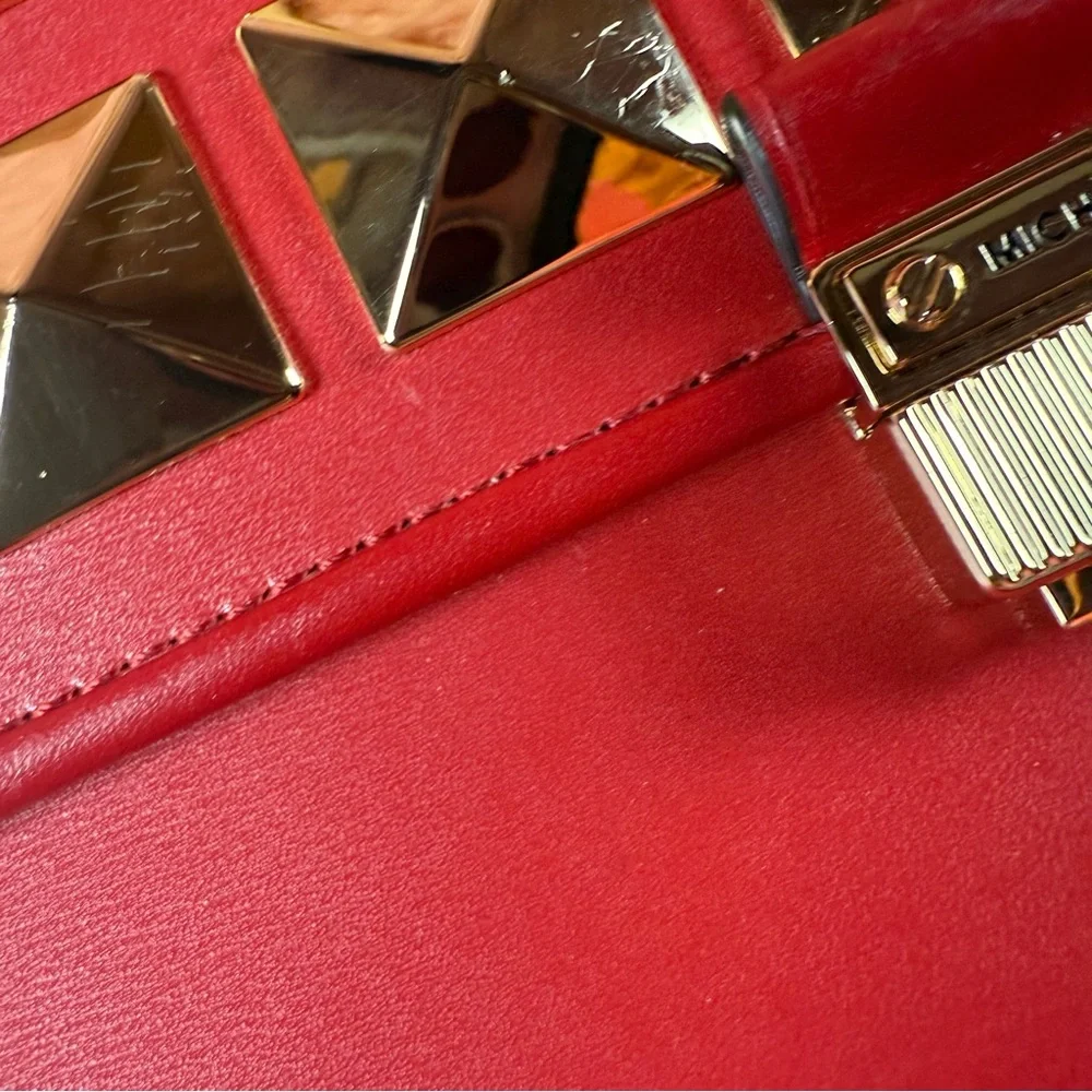 Michael Kors‎ Bradshaw Studded Leather Shoulder Bag - Picture 3 of 6